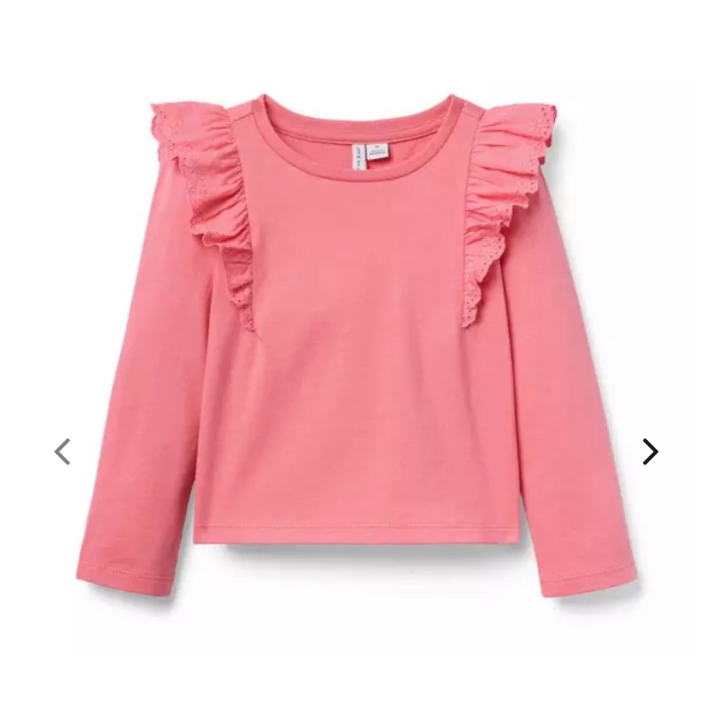 Pink Coral Eyelet Ruffle Janie and Jack