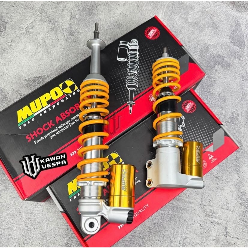 Shockbreaker MUPO gold untuk Vespa Matic Sprint Primavera