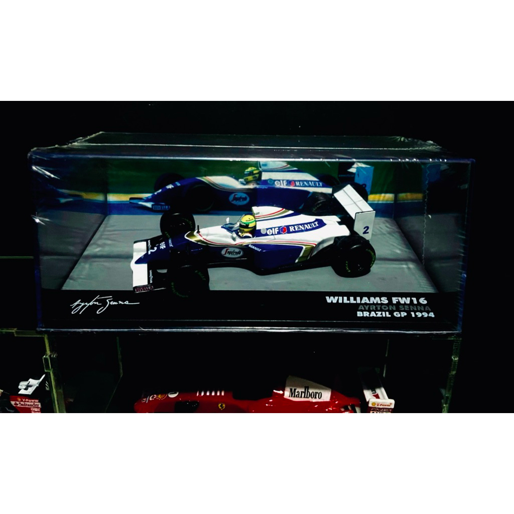 diecast mobil f1 altaya 1:43 williams fw16 1994 ayrton senna