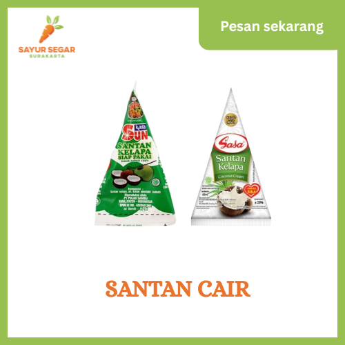Santan Kelapa Cair / Santan Kelapa Cair Sun Kara / Santan Kelapa Cair Sasa - Sayur Segar Surakarta
