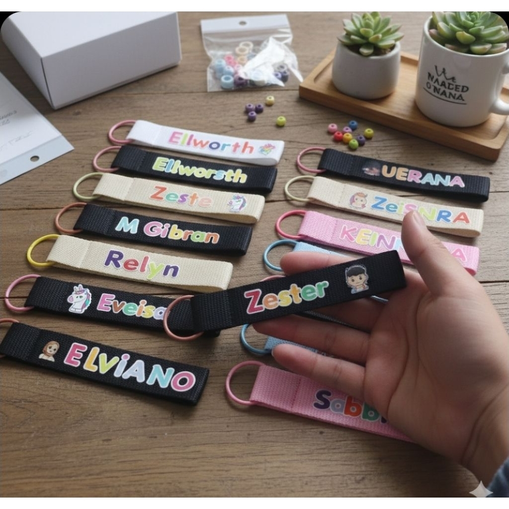 Gantungan Tas Anak / Custom nama anak / Custom Bag Tag Anak / Luggage Tag / Souvenir Ultah Anak / Na