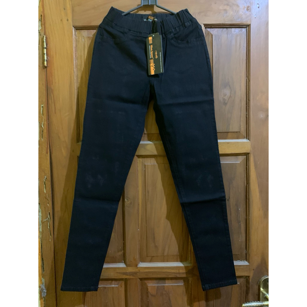 Celana jeans denim vivo distro dewasa anak laki perempuan celana kulot kain (barang baru)