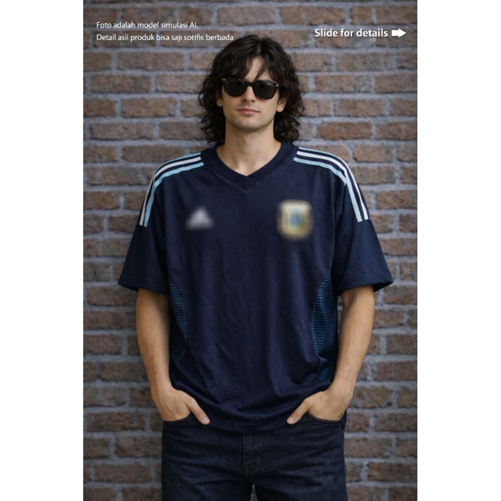 (Vtg 00s) Jersey A**DAS ARG 2002 AUthentic retail size L (P70 x L55)