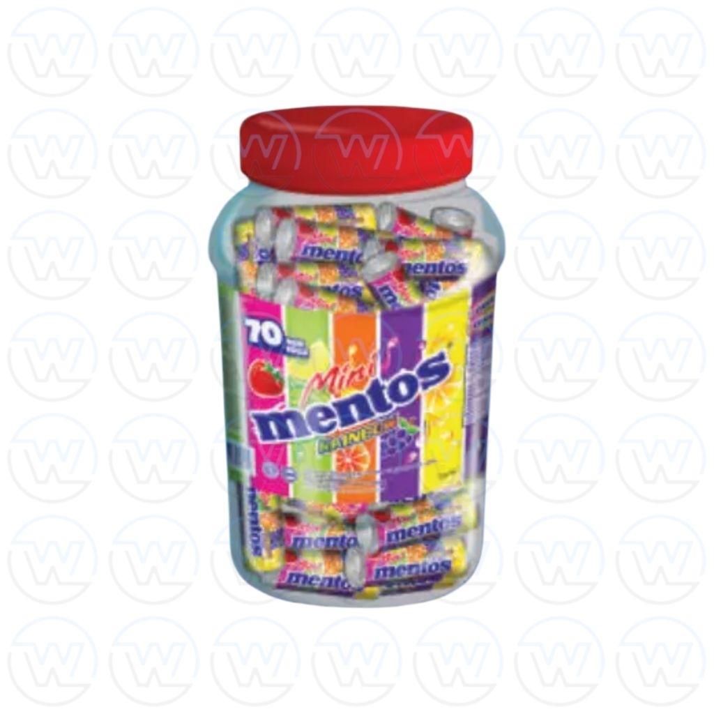 Mentos Candy Roll Mini Rainbow Toples 700gr × 70 Roll