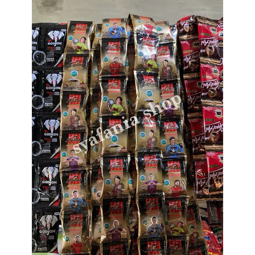 Kopi luwak murni 6,5gr /kopi luwak hitam 1 renceng (15pcs)