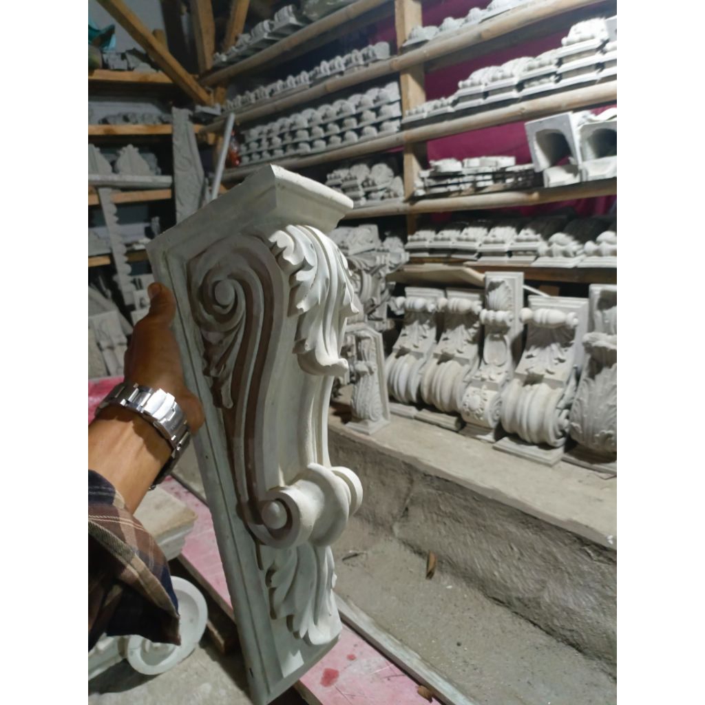 Korbel Beton Minimalis | Korbel Aksesoris Pintu & Jendela | Korbel Tempel 30cm