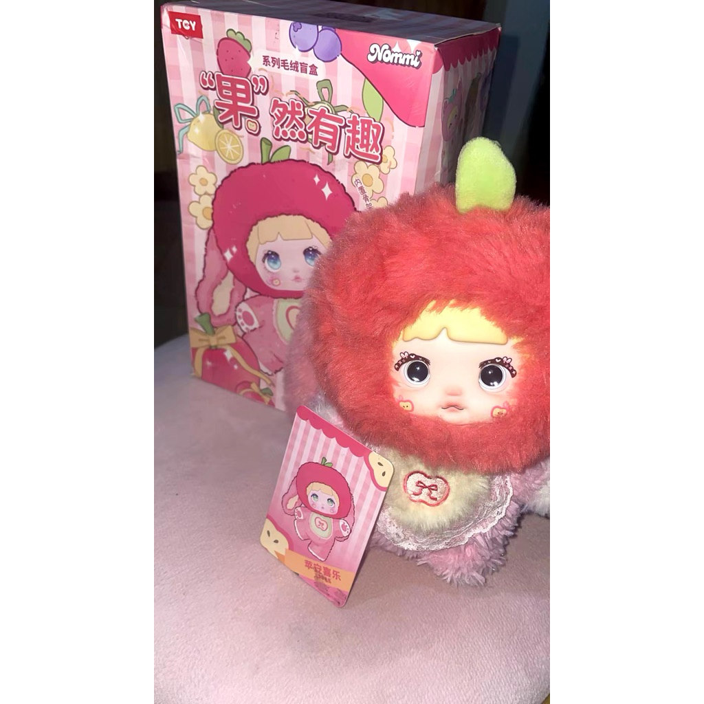 Boneka Berbulu Plush MINISO Nommi V3 Apple