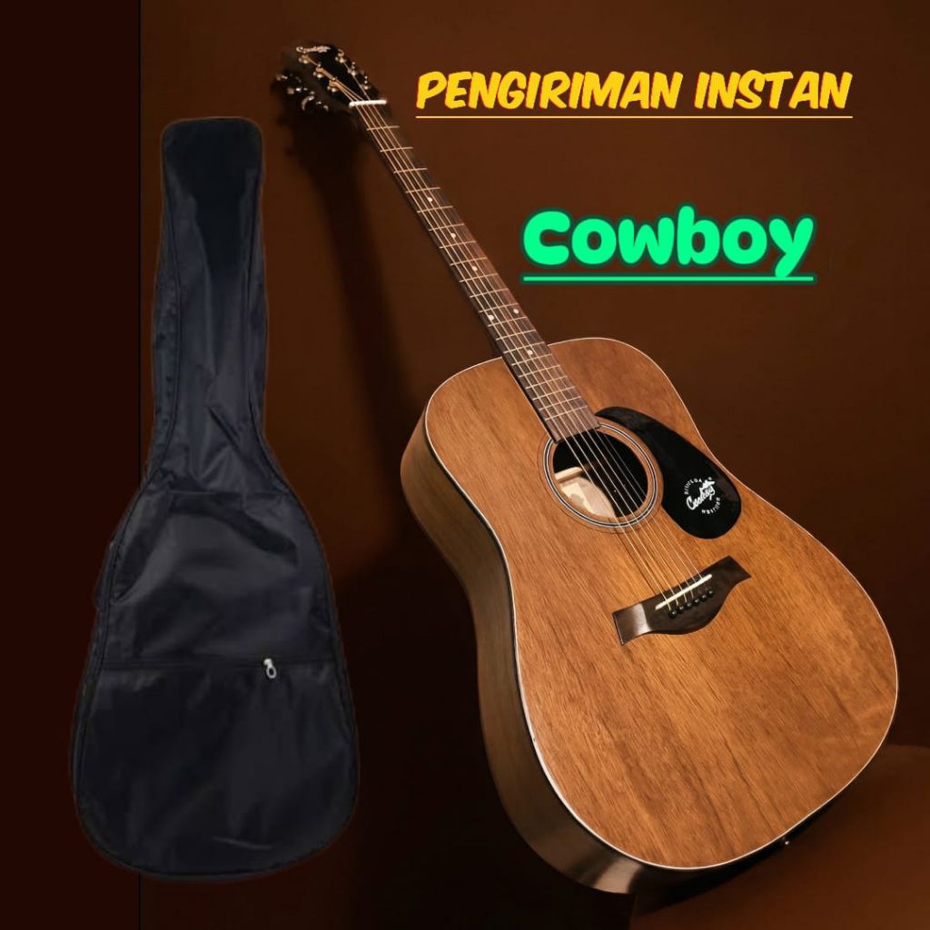 Gitar coboy akustik, gratis TASNYA,INSTAN, gitar classic, gitar bagus,gitar premium