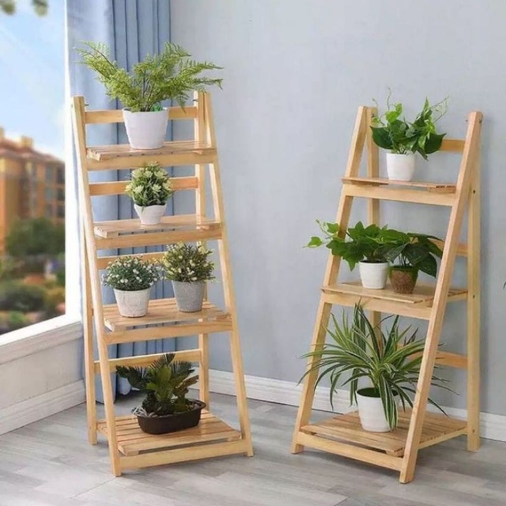 rak kayu lipat, rak susun, rak display, rak serbaguna