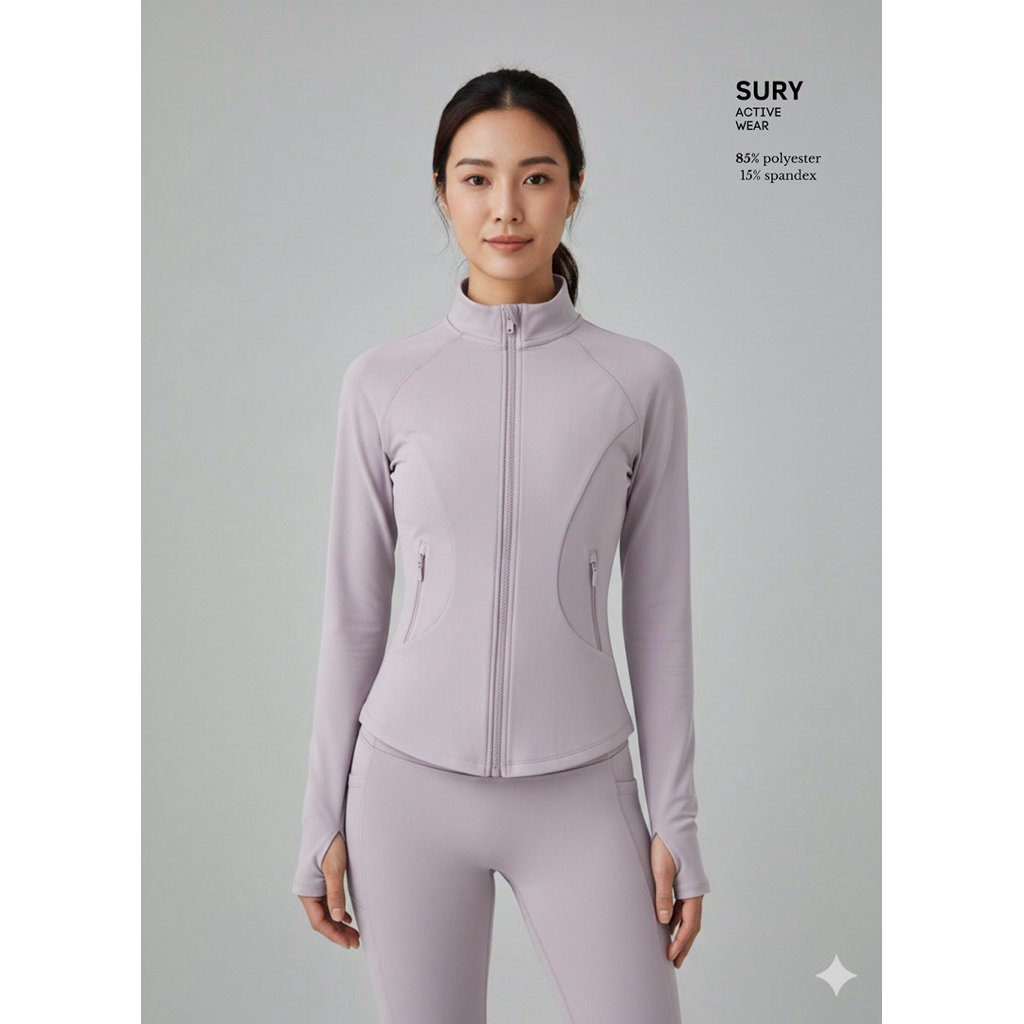 SURY ACTIVE WEAR|JAKET WANITA LENGAN PANJANG LONG SLEVEE ANTI UV