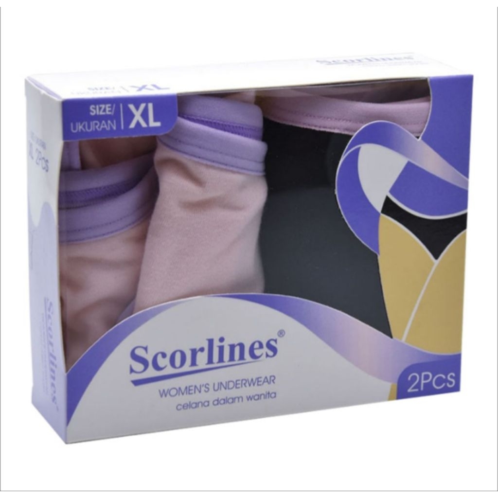 Scorlines Celana Dalam Wanita XL 2 pcs