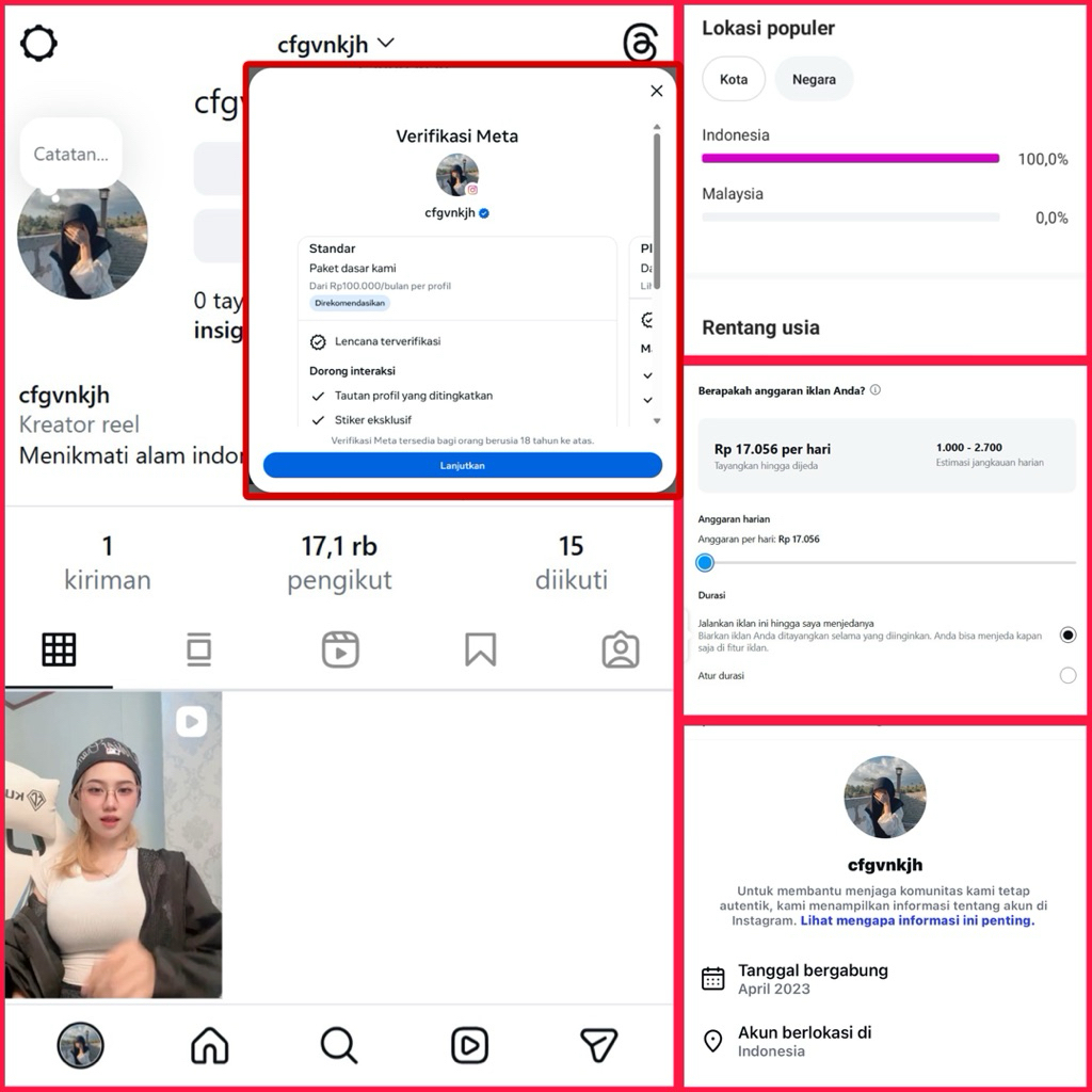 AKUN INSTGRAM VERIF CENTANG BIRU