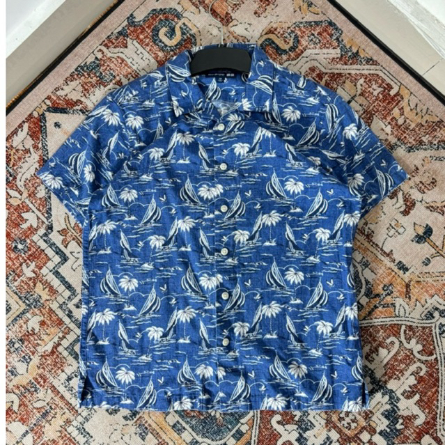 KEMEJA PENDEK UNIQ LO REYN SPOONER OPEN COLLAR