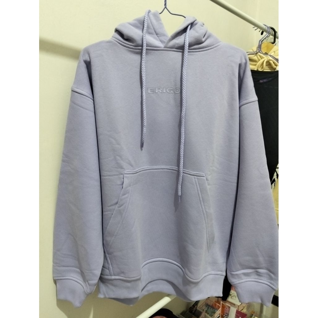 Habiskan stok Sweater Hoodie by Erigo Lilac M