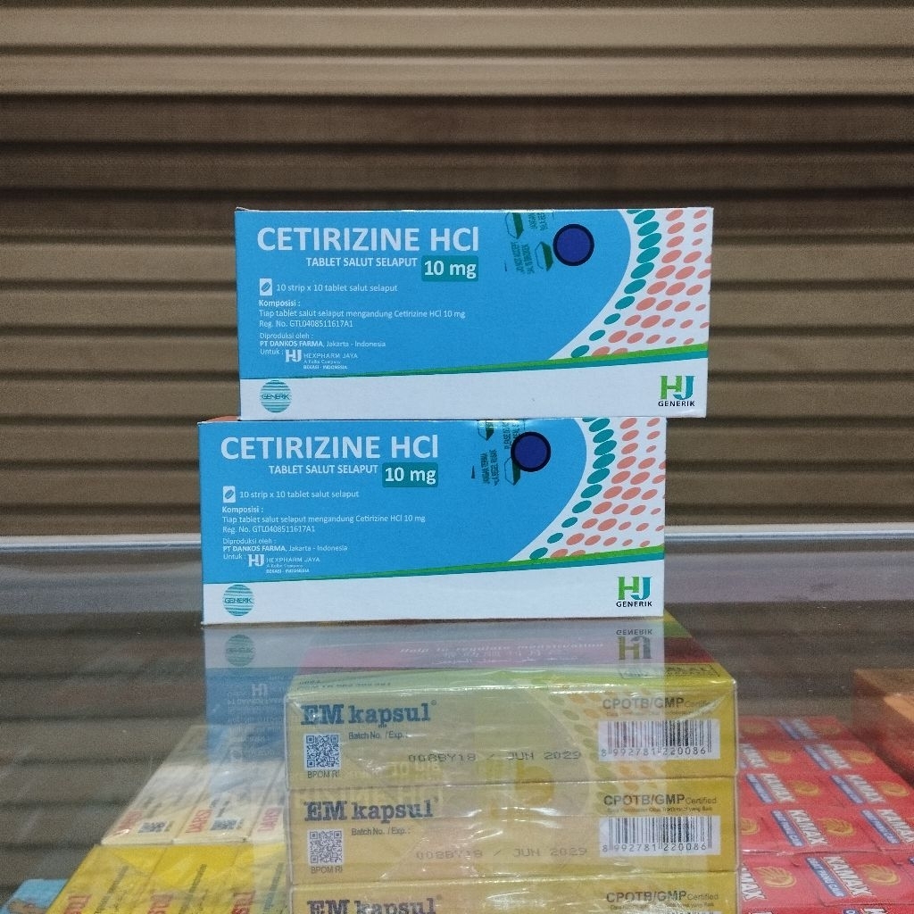 Cetirizine HCI 10mg HJ Box 100 Tablet Expired Sep 2027
