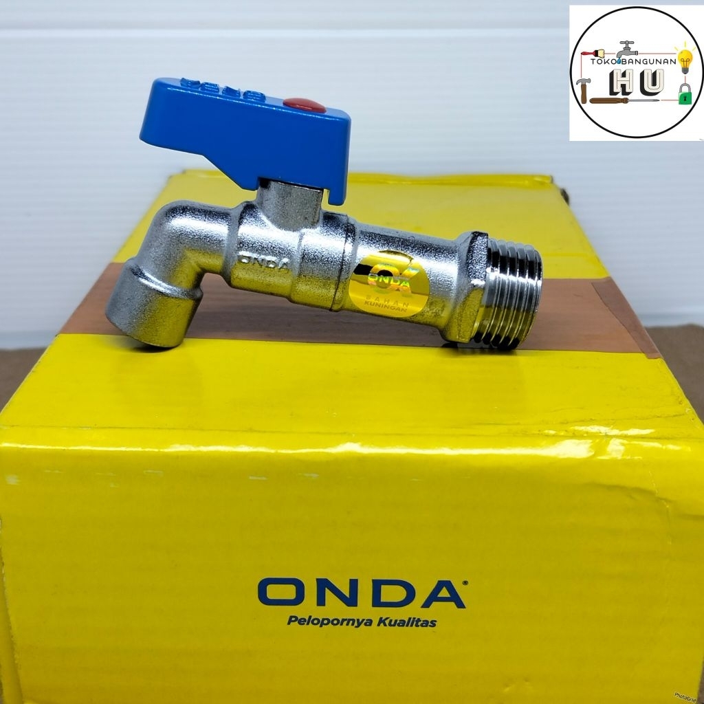 ONDA Kran Tembok (BC) 1/2 inch / Kran Air / Kran Besi / Kran Cebol Pendek