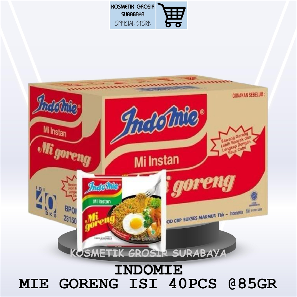 Indomie Mie Instan Indomie Goreng 85g Kemasan 1 Dos Isi 40 Pcs