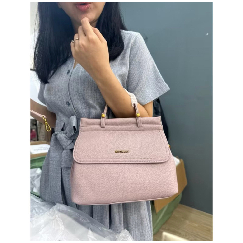 top handle bag mojito soft pink