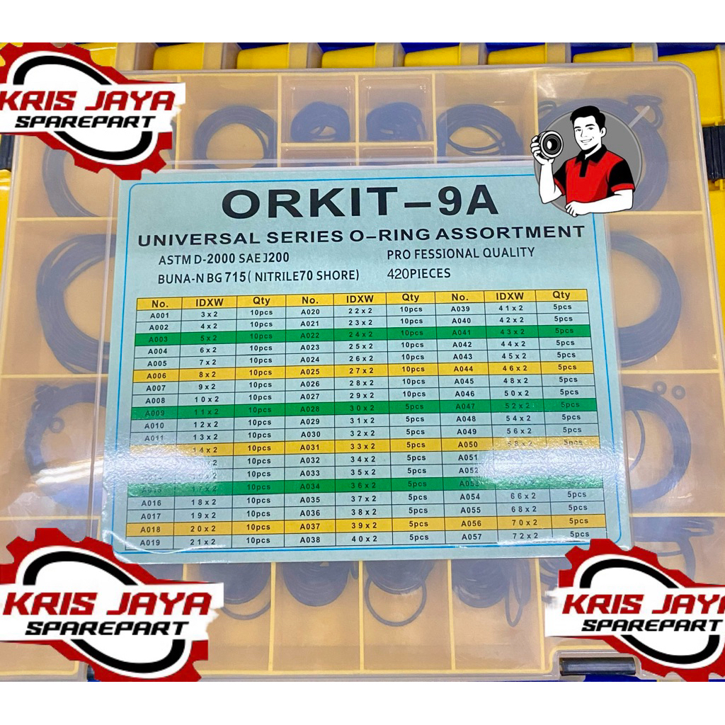 oring kit set 9A