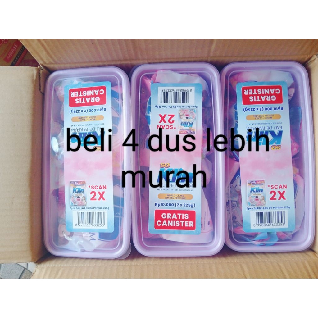 1 dus soklin bubuk eau de parfum ,isi 12 box