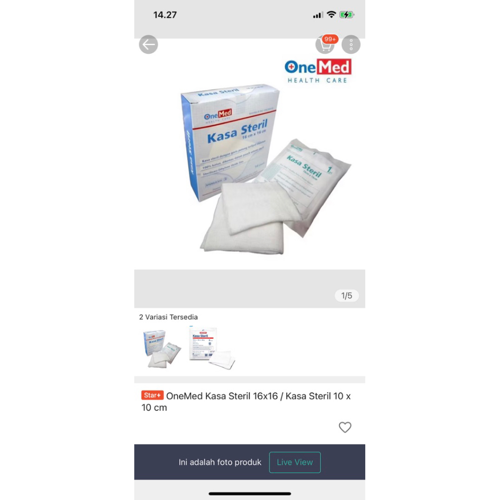 [NEW] OneMed Kassa Steril 16x16
