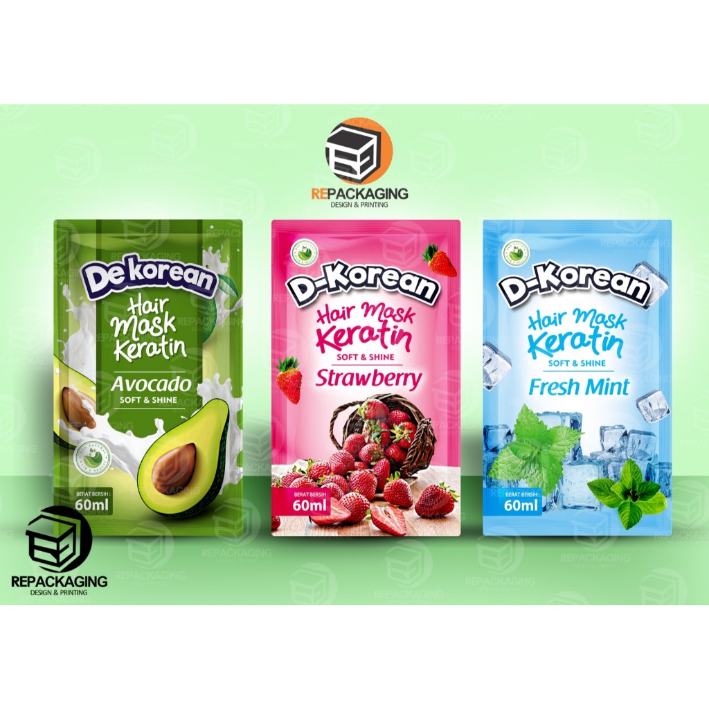 Cetak Kemasan Sachet/Saset Full Printing UMKM Non Zipper Untuk Masker, Kopi, Kemasan Sambel