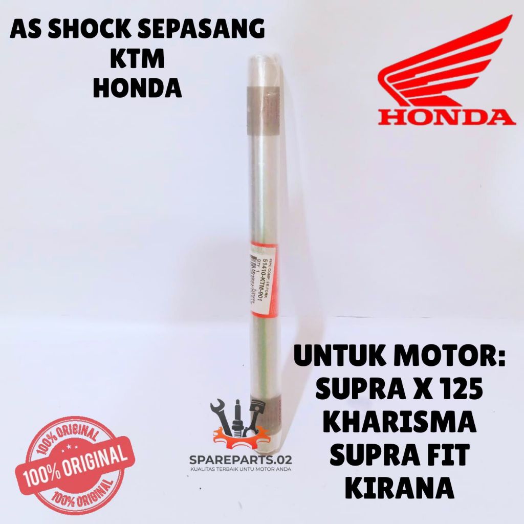 AS SHOCK DEPAN SATUAN ORIGINAL HONDA KODE KTM, AS SHOCK SUPRA X 125, AS SHOCK KHARISMA, AS SHOK SUPR