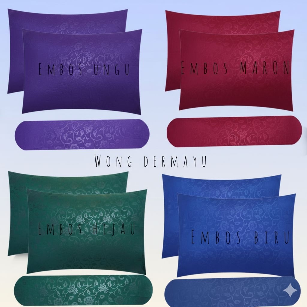 Urung Bantal&Guling/Sarung Bantal Guling Murah/Sarung Bantal 60x45cm/Sarung Guling 90x35