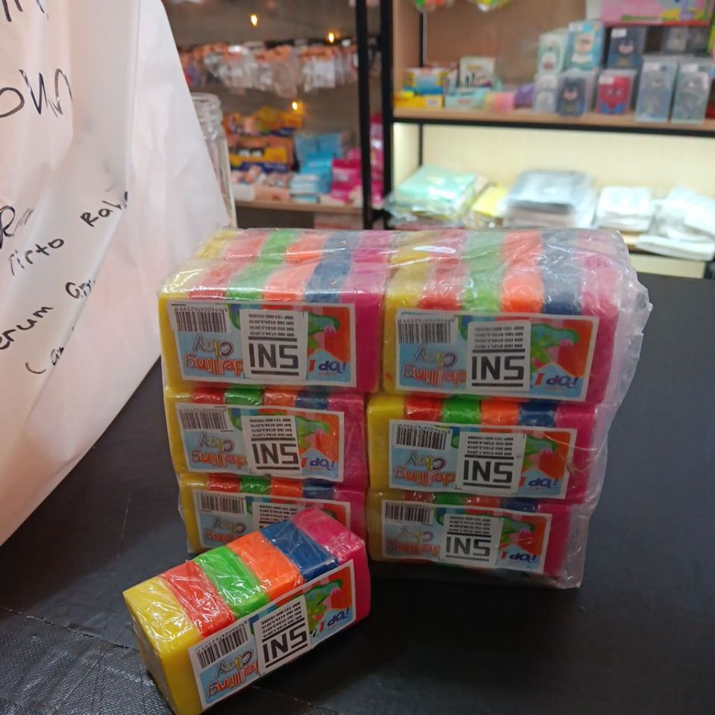 1set Malam Pastisin Tanggung 6 warna murah