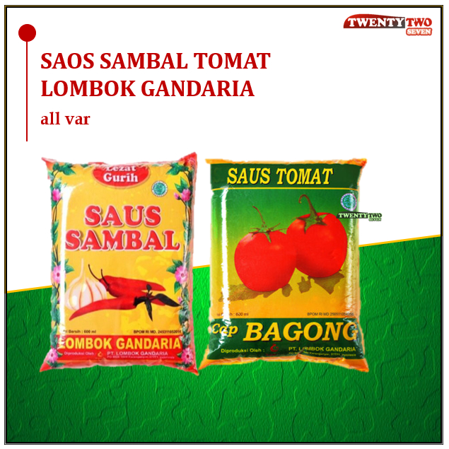 [Doz] 6x Saus Cabai Gandaria / Saos Tomat Bagong Lombok Gandaria 600ml
