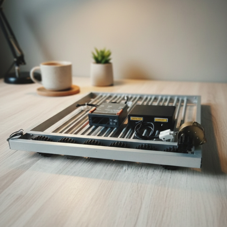 komponen paket rak mesin tetas / penetas telor ful otomatis sistem roler