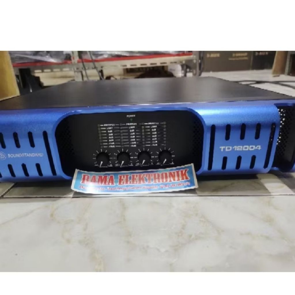 POWER SONDSTANDARTTD41200POWER AMPLIFIER4CH CHANEL SOUND STANDART TD41200