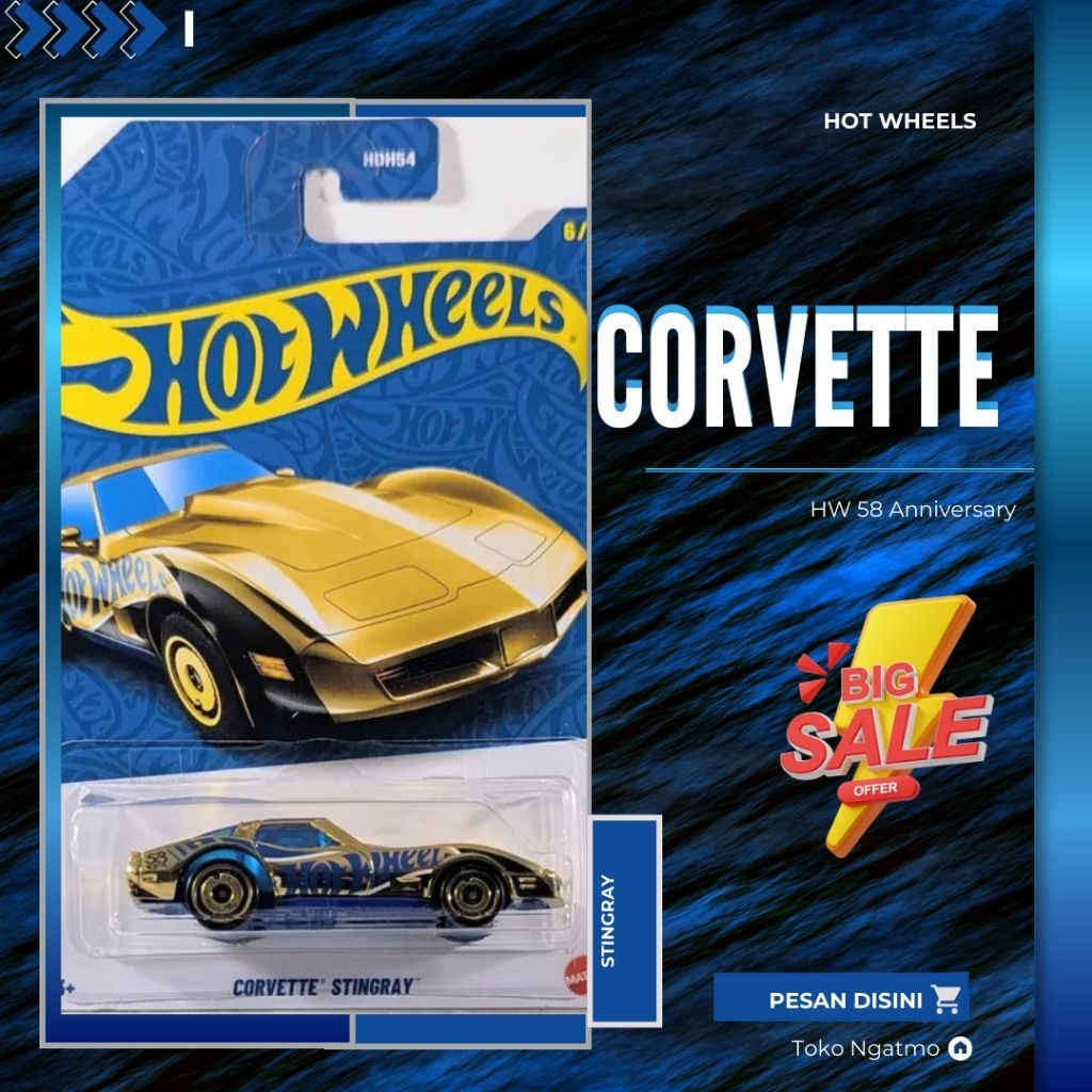 Hot Wheels 58 Anniversary " Corvette Stingray "