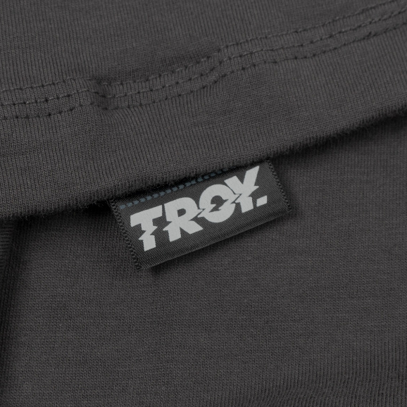 Troy Company T-shirt Dark Grey Half of Skull - Kaos Lengan Pendek Kaos Abu Gelap MTD 2792