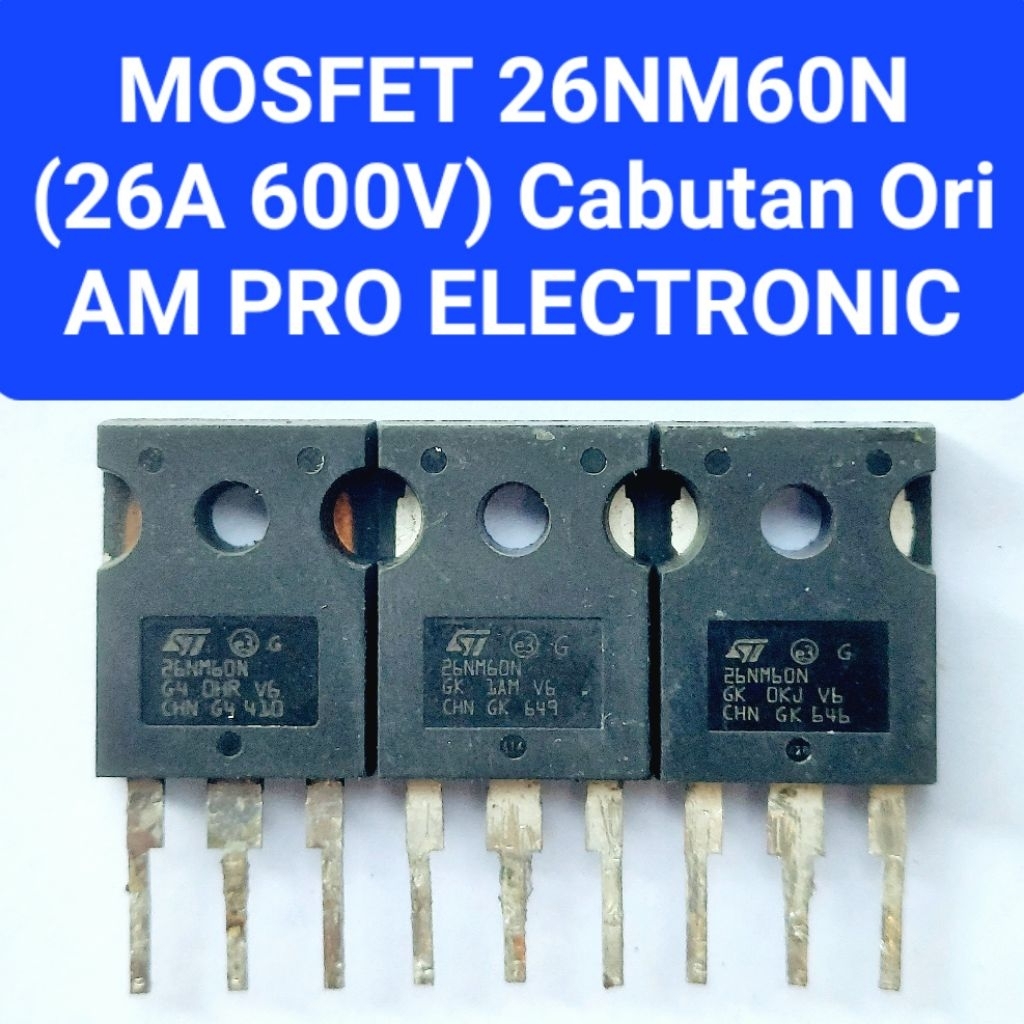 20NM60N MOSFET 26NM60 CABUTAN ORI FET 26NM60 NORMAL
