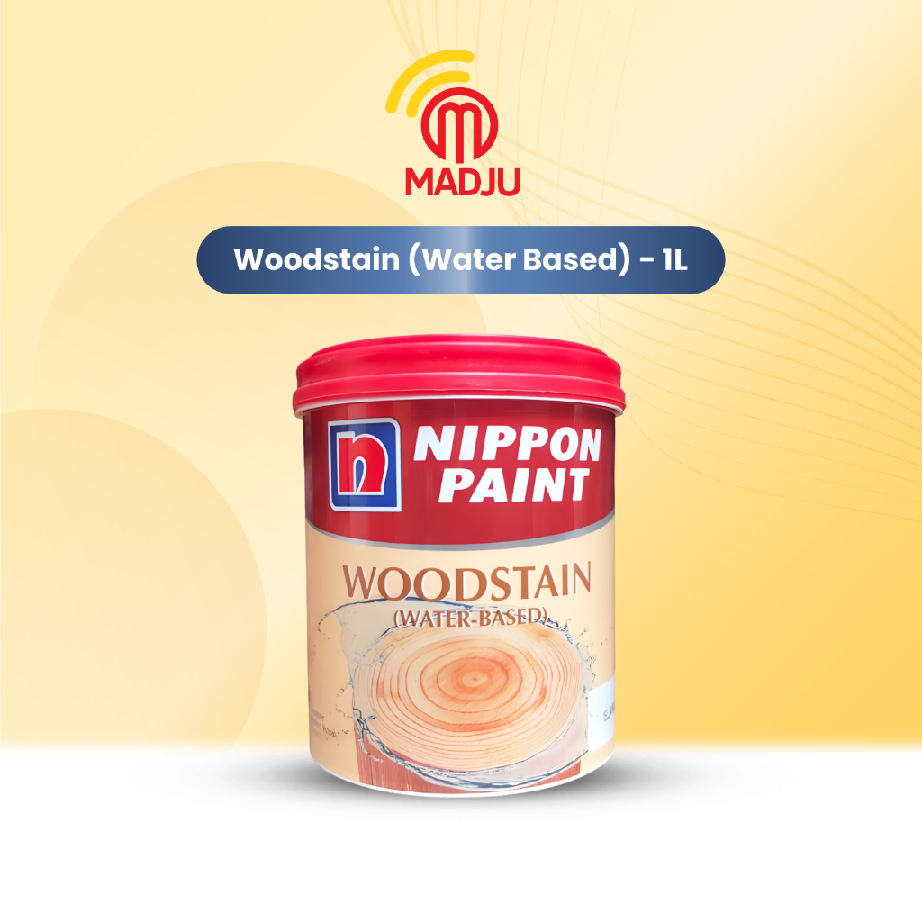 Nippon Paint Woodstain/Cat Kayu Water-Based Gloss 1L