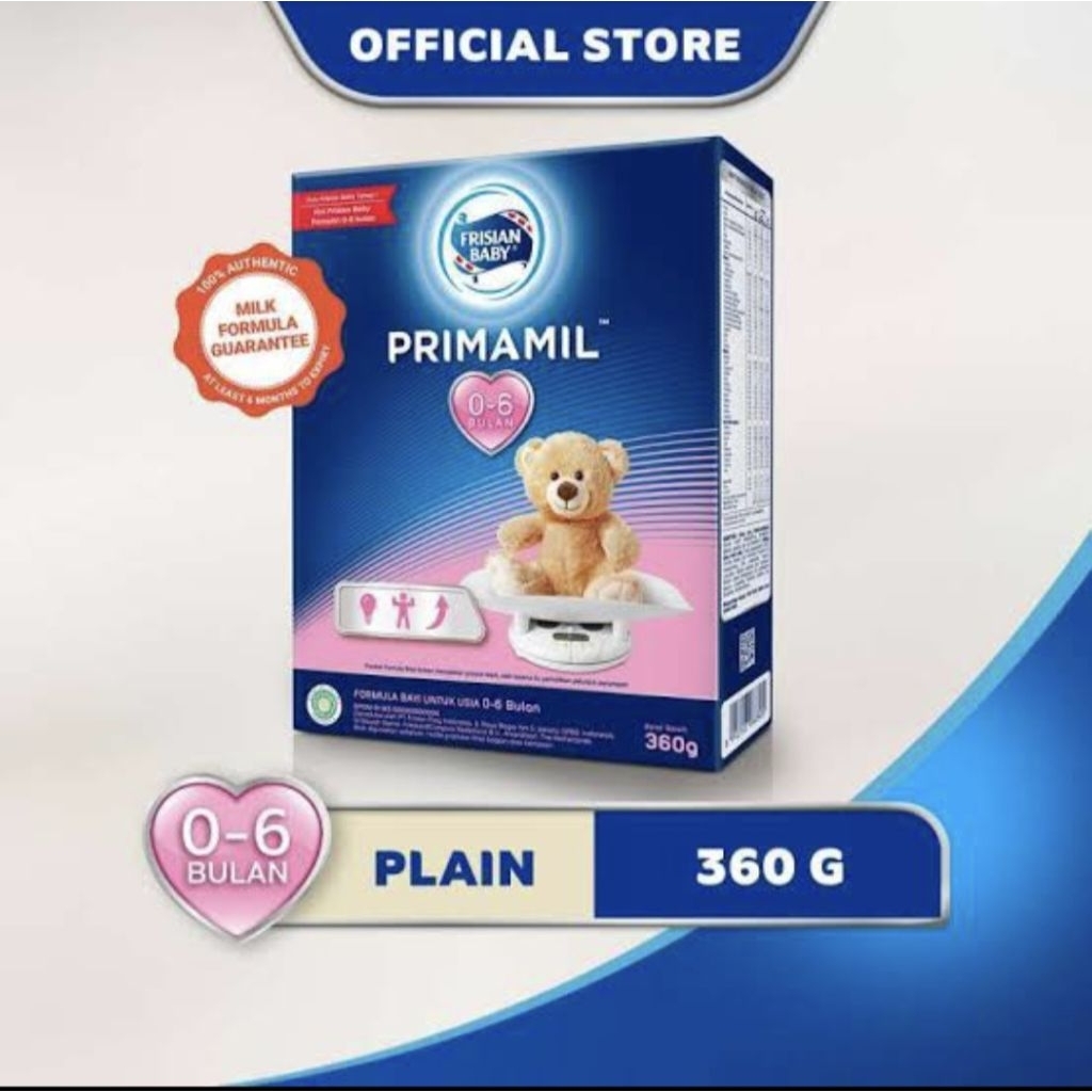 Primamil 0-6 & 6-12 bulan susu formula bayi 360gr 750gr