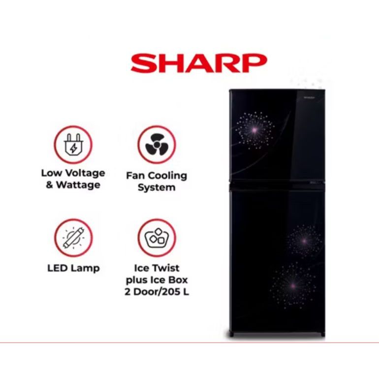 Kulkas SHARP 2 Pintu 237 MG