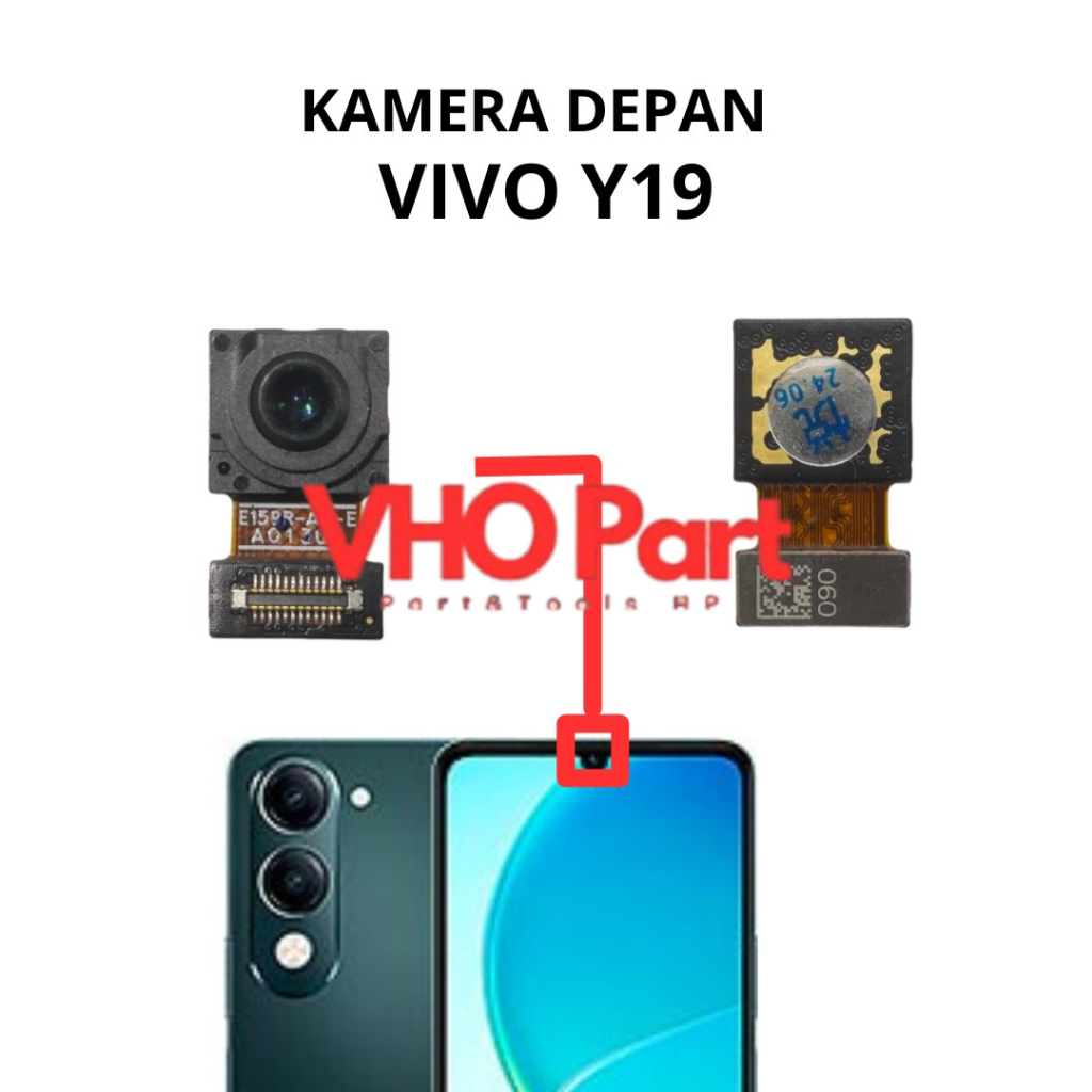 Kamera Depan Belakang Vivo Y19 / V2432 - Small Front Camera Kecil Selfie Big Back Rear