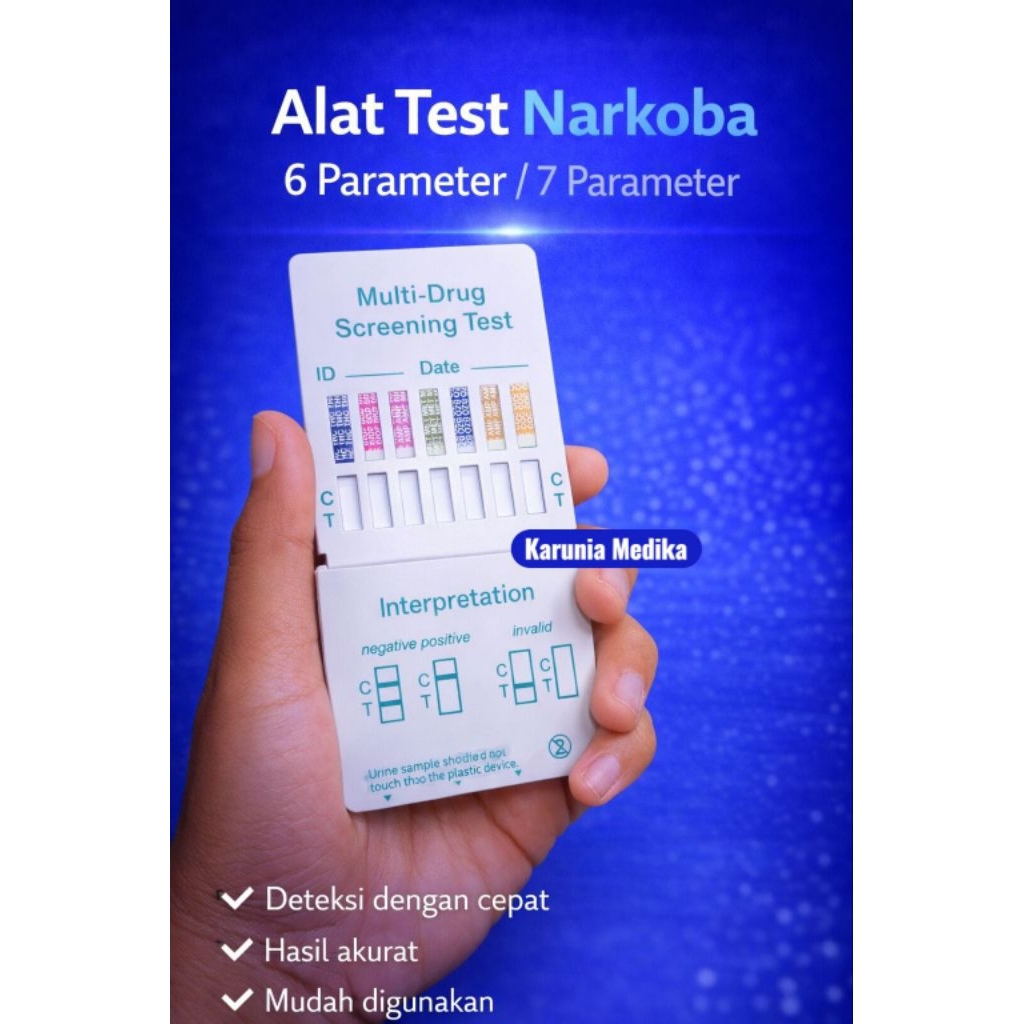 Alat Test Narkoba 6 Parameter / 7 Parameter -1pcs