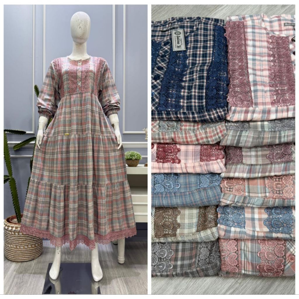 GAMIS SALVINA KOTAK RENDA KATUN