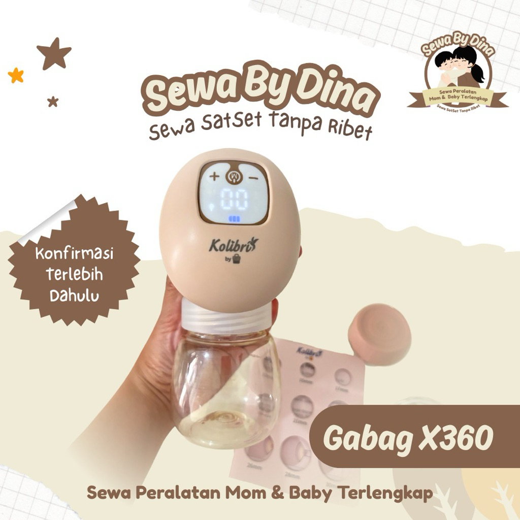 SEWA POMPA ASI GABAG X360 Pompa Asi Kolibri Electric Breastpump-Hospital grade