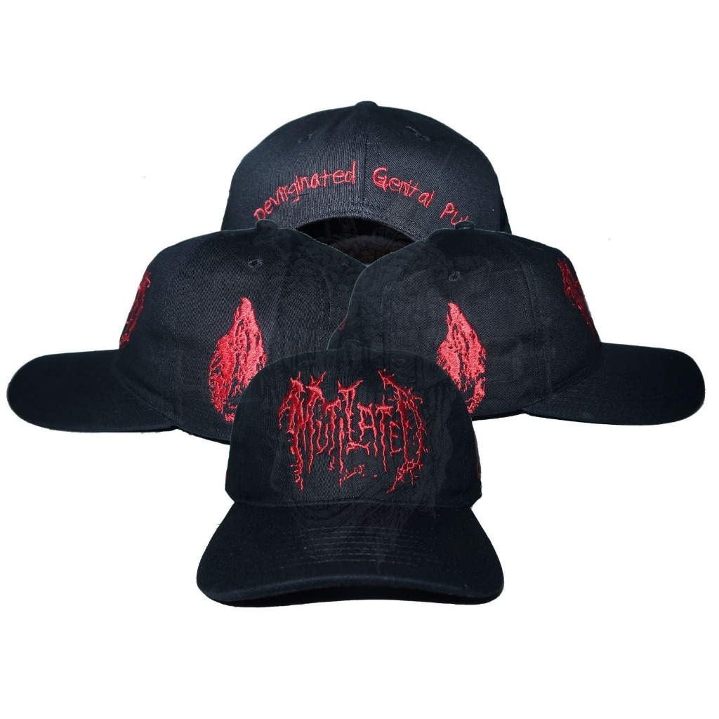 DAD HAT - MUTILATED - Devirginated Genital Pulp / TOPI DISTRO / TOPI BAND METAL ORIGINAL / CAP / HAT