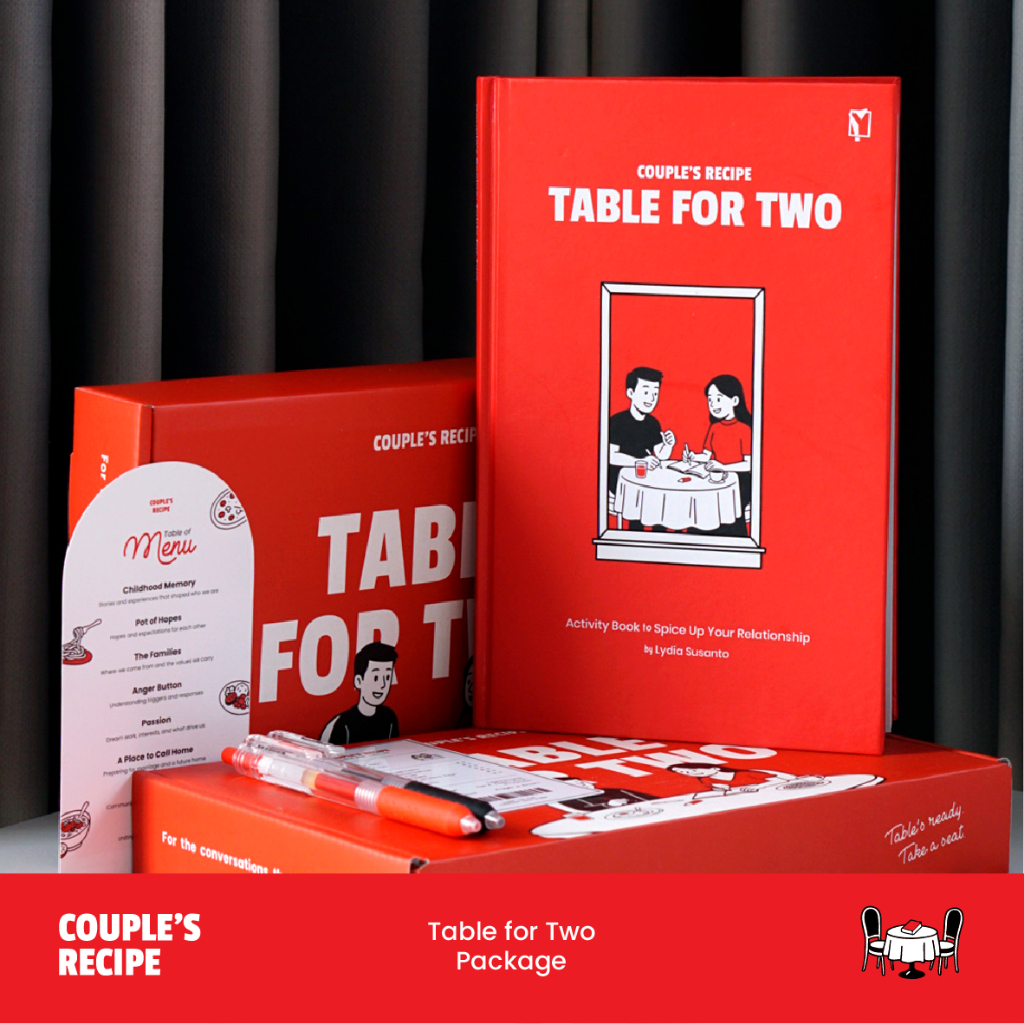 Buku Couple's Recipe - Table for Two | Kado Hadiah Valentine Anniversary