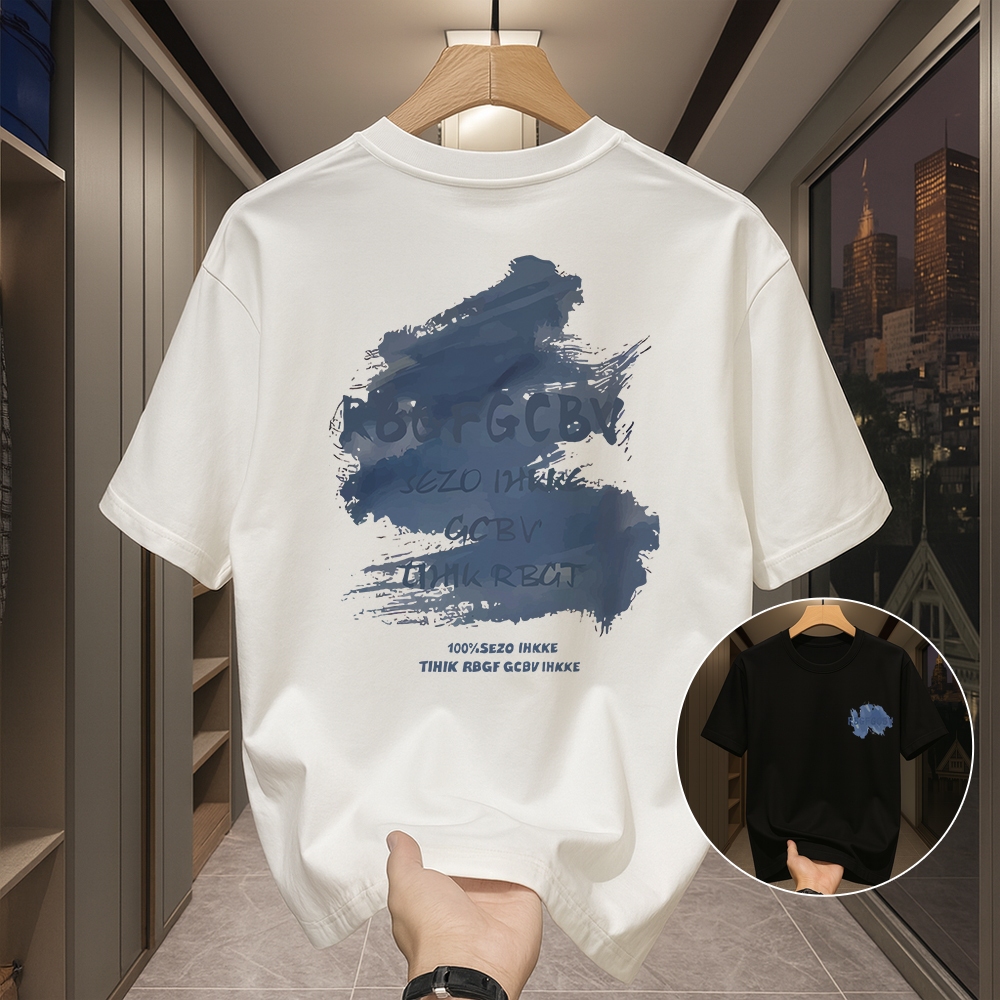 NASA IDOL T-shirt Baju Kaos Oversize Putih Wanita&Pria Dewasa Lengan Pendek vintage Render Print Pas