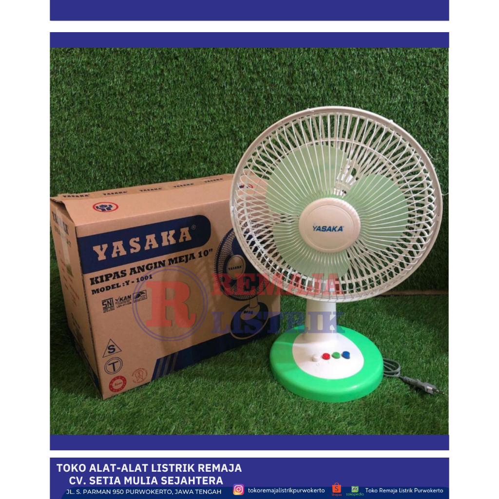DESKFAN KIPAS ANGIN MEJA 10 inch MURAH YASAKA 1001