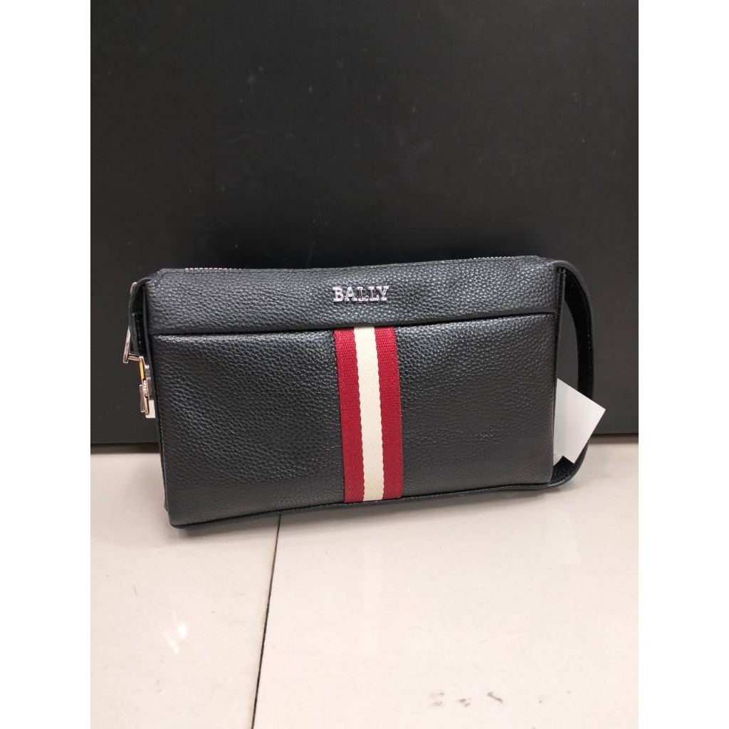 handbag Clutch bag pouch pria zipper lock bally1702 tas tangan Kulit import