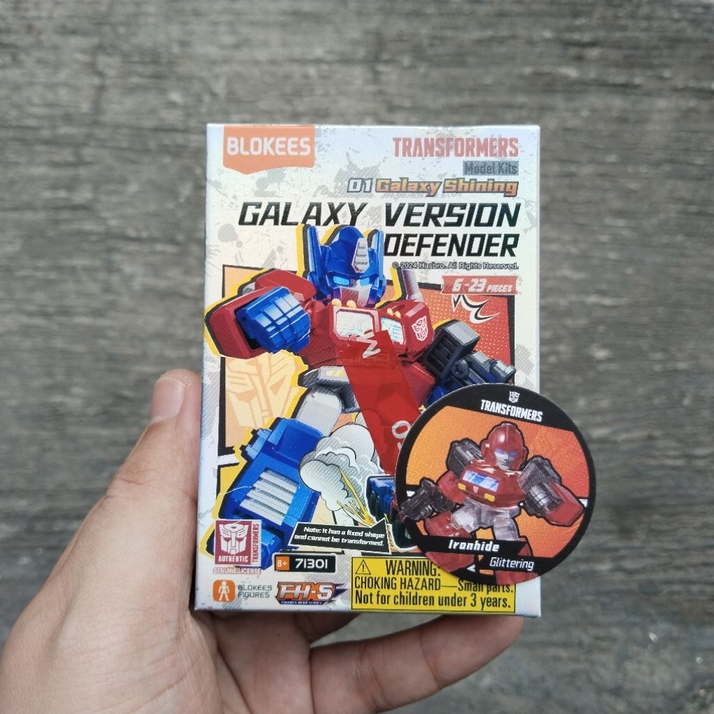 Blokees Buluke Transformers Galaxy Defender Version 01 Glittering Ironhide (Tanpa Koin Coin)