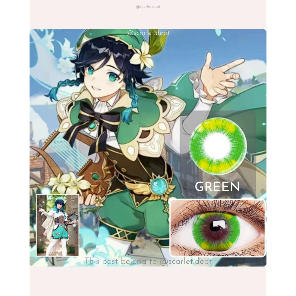 SCARLETDEPT || Lensa Kontak Warna Softlens Anime Halloween Cosplay Lens 01