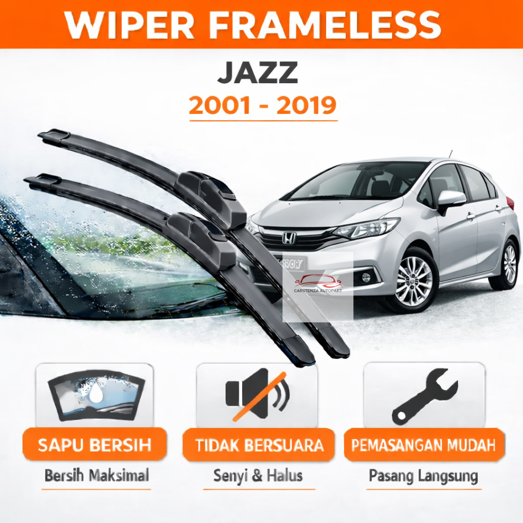 Wiper Frameless Jazz Wiper Jazz Gk5 Wiper Jazz Ge8 Wiper Jazz Gd3 Wiper 1 Set Sepasang Depan